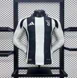 24/25 Juventus Home Player Long Sleeve Jersey