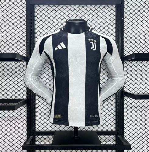 24/25 Juventus Home Player Long Sleeve Jersey