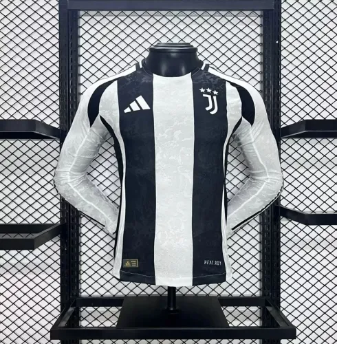 24/25 Juventus Home Player Long Sleeve Jersey