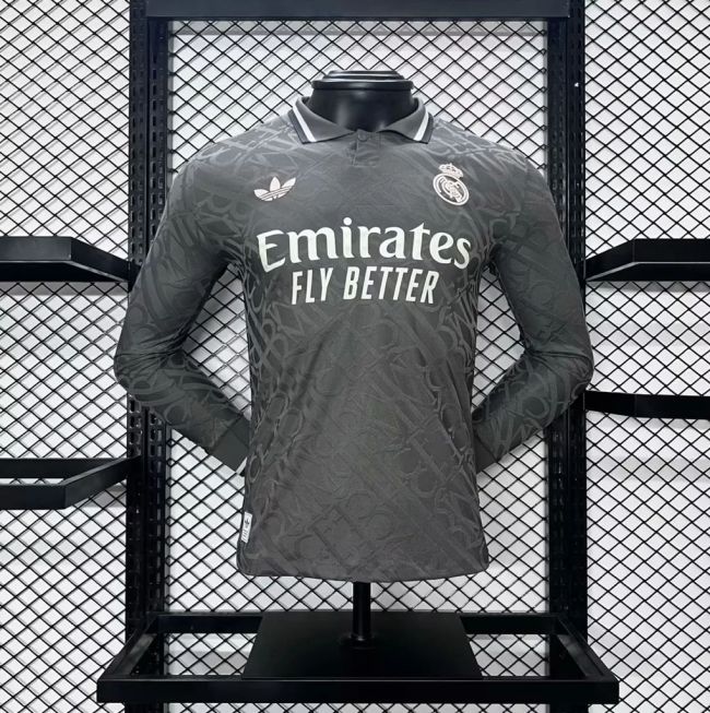 24/25 Real Madrid Third Away Player Long Sleeve Jersey