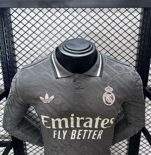 24/25 Real Madrid Third Away Player Long Sleeve Jersey