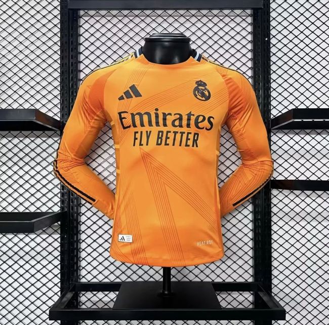 24/25 Real Madrid Away Player Long Sleeve Jersey