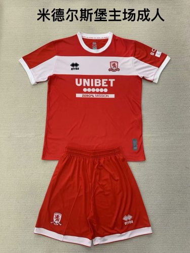 24/25 Middlesbrough Home  Adult Uniform