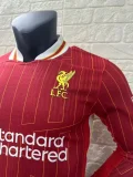 24/25 Liverpool Home Player Long Sleeve Jersey