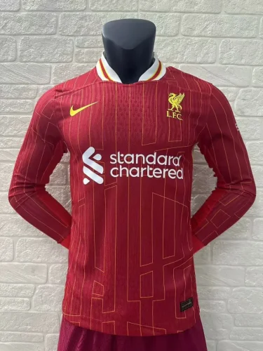 24/25 Liverpool Home Player Long Sleeve Jersey