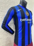 24/25 Inter Milan Home Player Long Sleeve Jersey