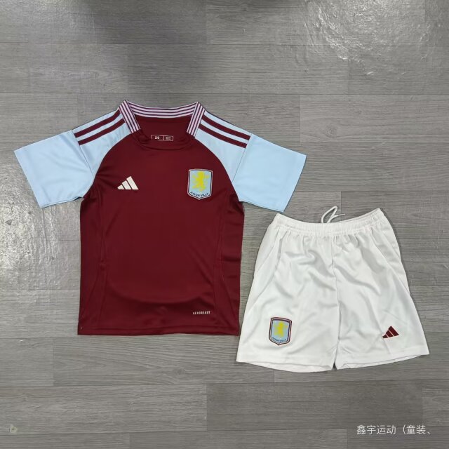 24/25 Aston Villa Home Kids Kit