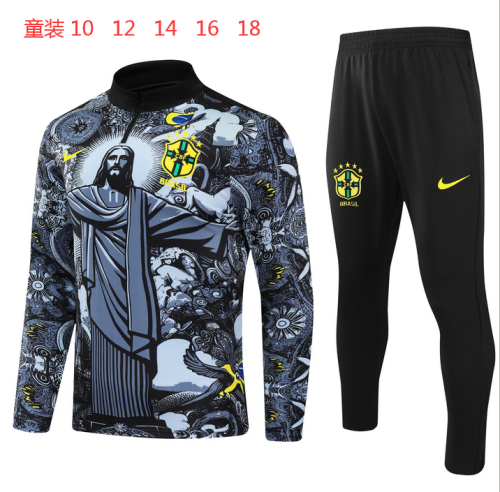 24/25 Brazil Kids Tracksuits Special Edition