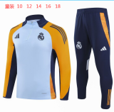 24/25 Real Madrid Kids Tracksuits Navy