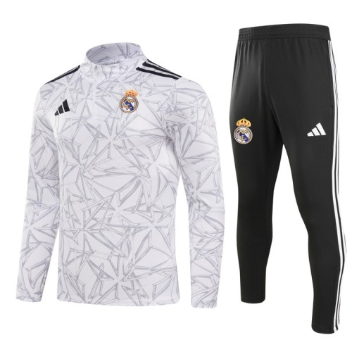 24/25 Real Madrid Adult Tracksuits-Gray