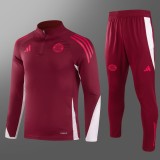 24/25 Bayern Munich Adult Tracksuits-RED