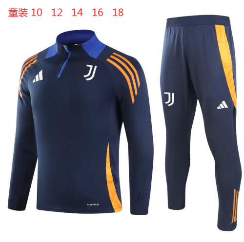 24/25 Juventus Kids Tracksuits Navy