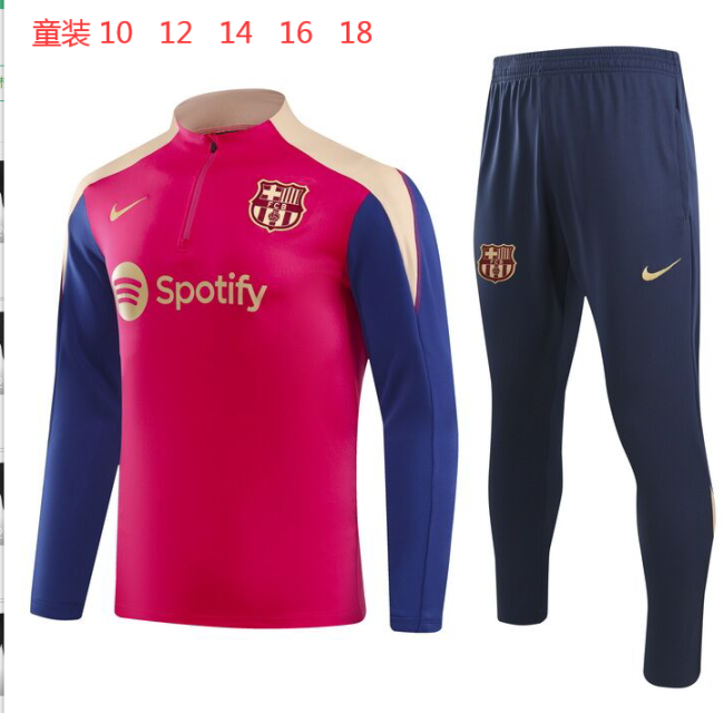 24/25 Barcelona Kids Tracksuits