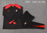 24/25 Portugal  Adult Tracksuits-Black