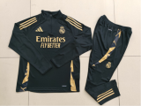 24/25 Real Madrid Adult Tracksuits-Black