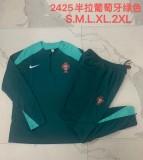 24/25 Portugal  Adult Tracksuits-Green