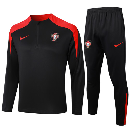 24/25 Portugal  Adult Tracksuits-Black