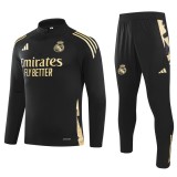 24/25 Real Madrid Adult Tracksuits-Black