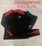 24/25 Portugal  Adult Tracksuits-Black