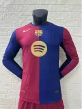 Player Version | 24/25 Barcelona Home Long Sleeve Jersey