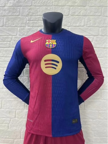 Player Version | 24/25 Barcelona Home Long Sleeve Jersey