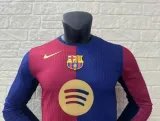 Player Version | 24/25 Barcelona Home Long Sleeve Jersey