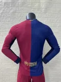 Player Version | 24/25 Barcelona Home Long Sleeve Jersey