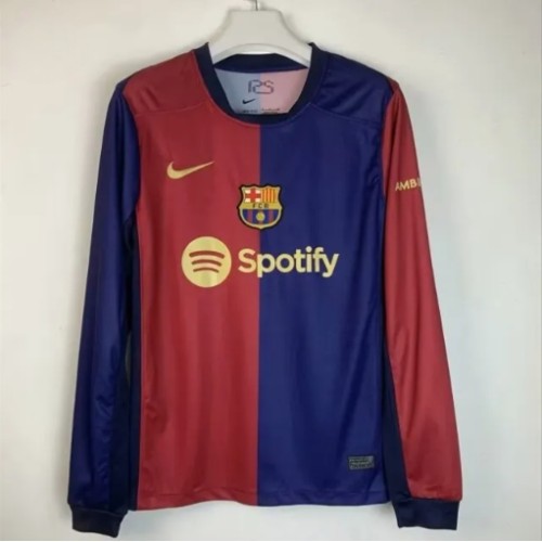 Fan Version | 24/25 Barcelona Home Long Sleeve
