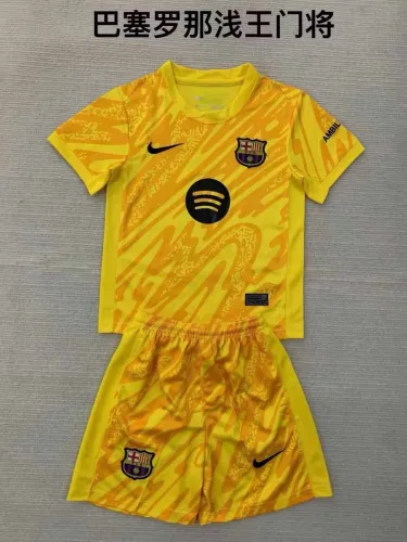 24/25 Barcelona Goalkeeper Adult Uniform- Light Yellow
