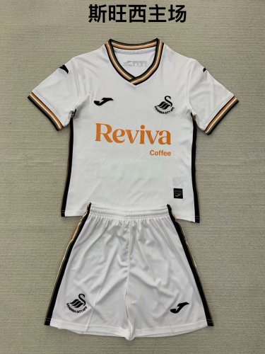 24/25 Swansea City Home Kids Kit