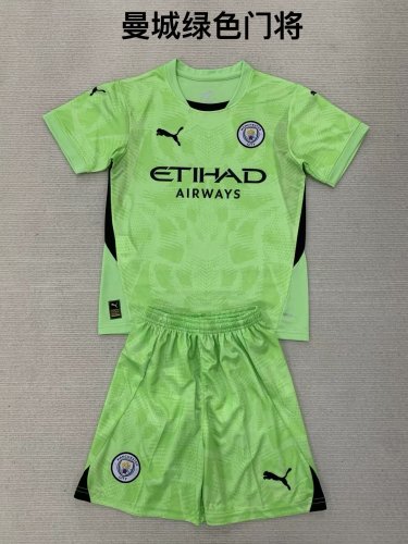 24/25 Manchester City Goalkeeper Kids Kit
