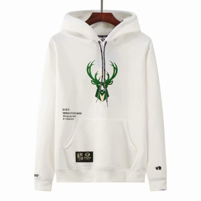 Bucks White NBA Sweatshirt