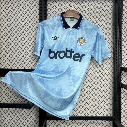 Retro 1989/91 Manchester City  Home Jersey