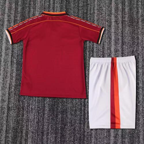 Retro 1998/99 AS Roma Home Kids Kit