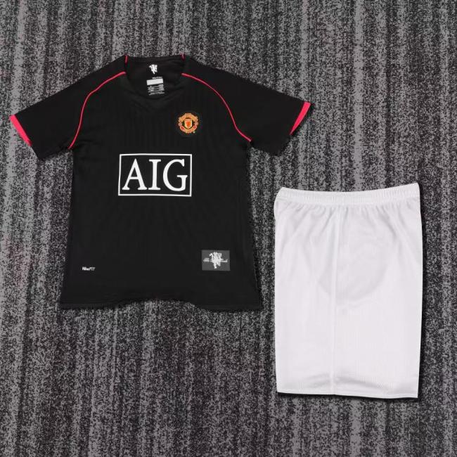 Retro 2007/08 Manchester United  Away Kids Kit