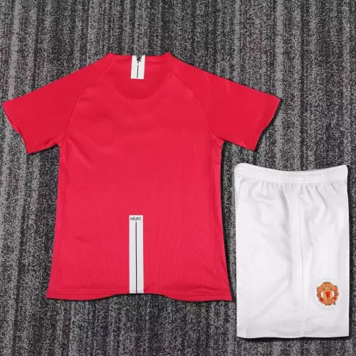Retro 2007/08 Manchester United  Home Kids Kit