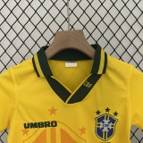 Retro 1993 Brazil  Home kids kit