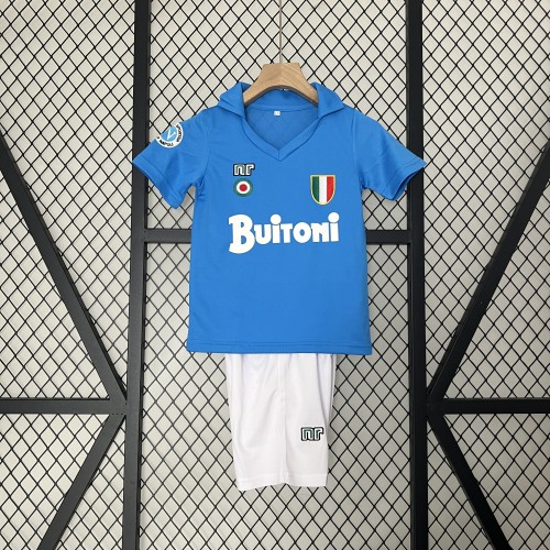 Retro 1987/88 Napoli Home Kids kit