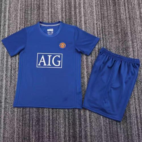 Retro 08/09 Manchester United  Third Away Kids Kit