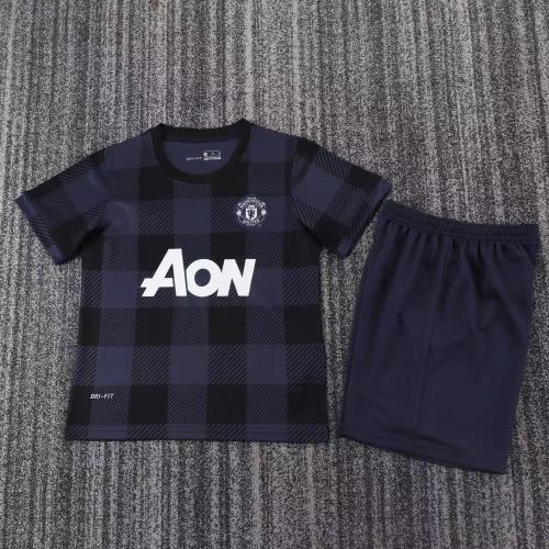 Retro 2013/14 Manchester United  Away Kids Kit