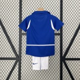 Retro 2002 Brazil  Away kids kit