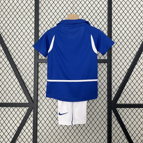 Retro 2002 Brazil  Away kids kit