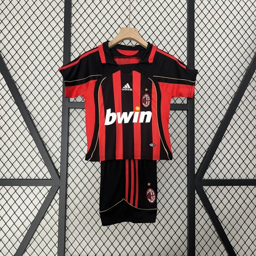 Retro 06/07  AC Milan Home Kids Kit