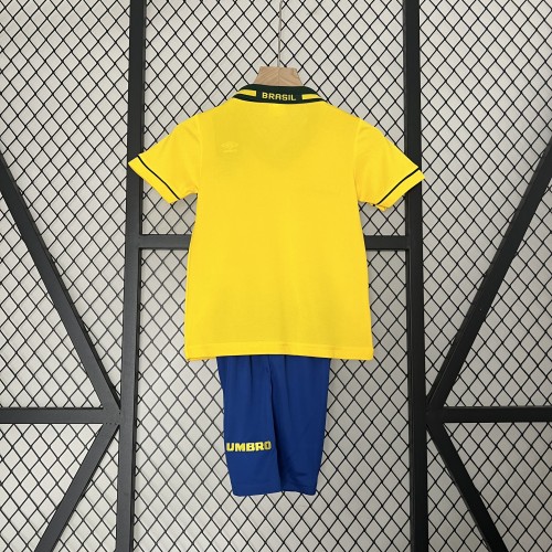 Retro 1993 Brazil  Home kids kit
