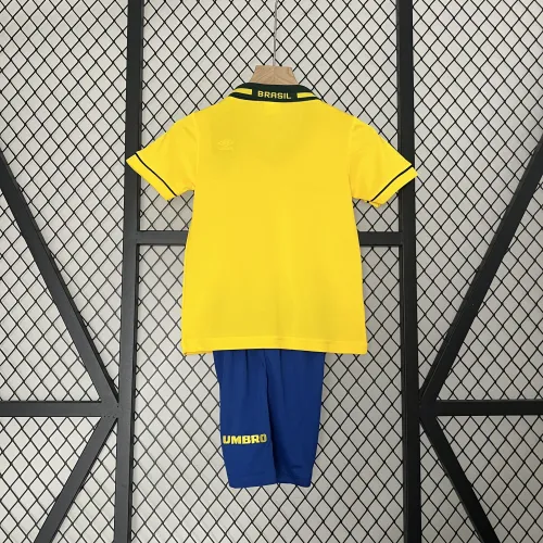 Retro 1993 Brazil  Home kids kit
