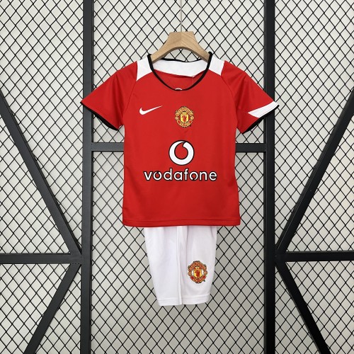 Retro 2005/06 Manchester United  Home Kids Kit
