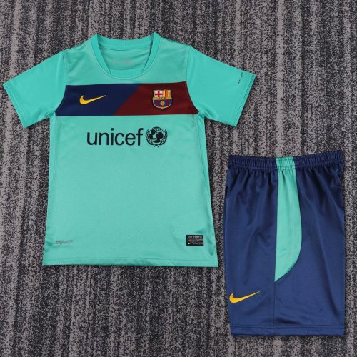 Retro 2010/11  Barcelona  Away Kids Kit