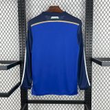 Retro Argentina 2014 Away Long Sleeves Jersey