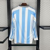Retro Argentina 1998 Home Long Sleeves Jersey