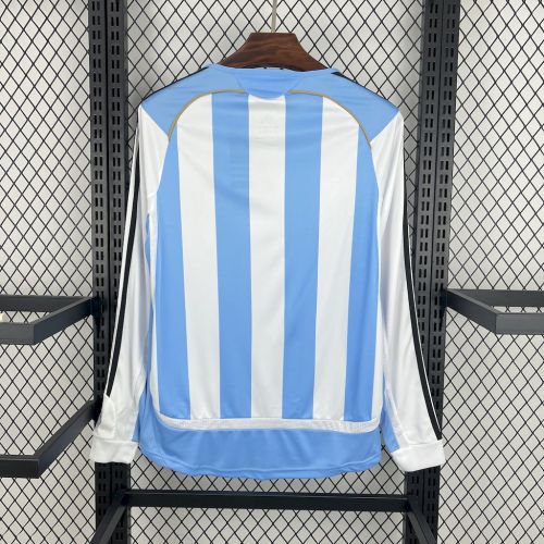 Retro Argentina 2006/07 World Cup Home Long Sleeves Jersey